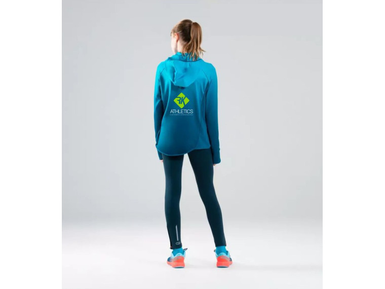 Bluza  TERMOOCHRONNA z kapturem Błękitna (poprzedni sezon) dziewczęca