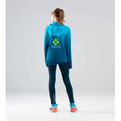 Bluza  TERMOOCHRONNA z kapturem Błękitna (poprzedni sezon) dziewczęca