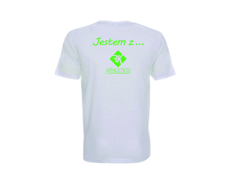 Koszulka bawełniana z nadrukiem "Jestem z RK Athletics" unisex