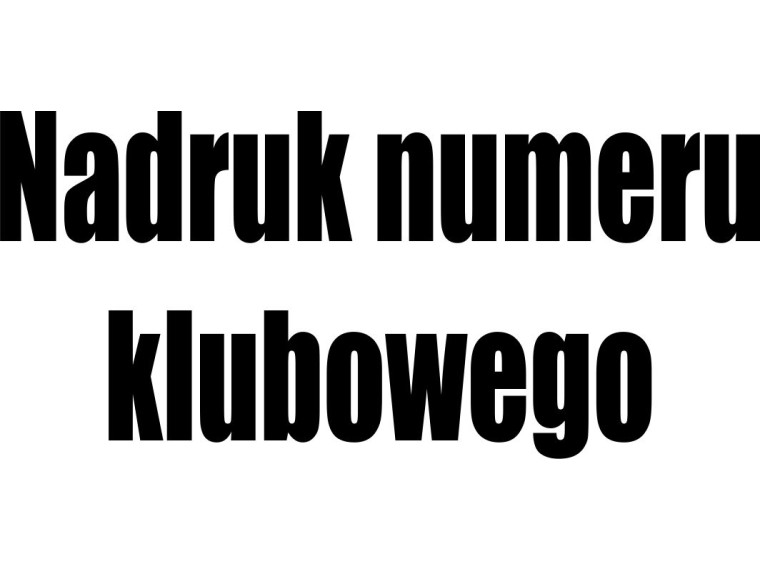 Nadruk numeru startowego