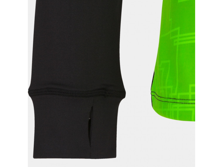 Bluza treningowa ocieplana CZARNO - KIWI z pół-zamkiem chłopięca (nr kat. 101930.117)