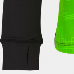 Bluza treningowa ocieplana CZARNO - KIWI z pół-zamkiem chłopięca (nr kat. 101930.117)