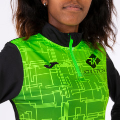 Bluza treningowa ocieplana CZARNO - KIWI z pół-zamkiem dziewczęca (nr kat. 901527.117)