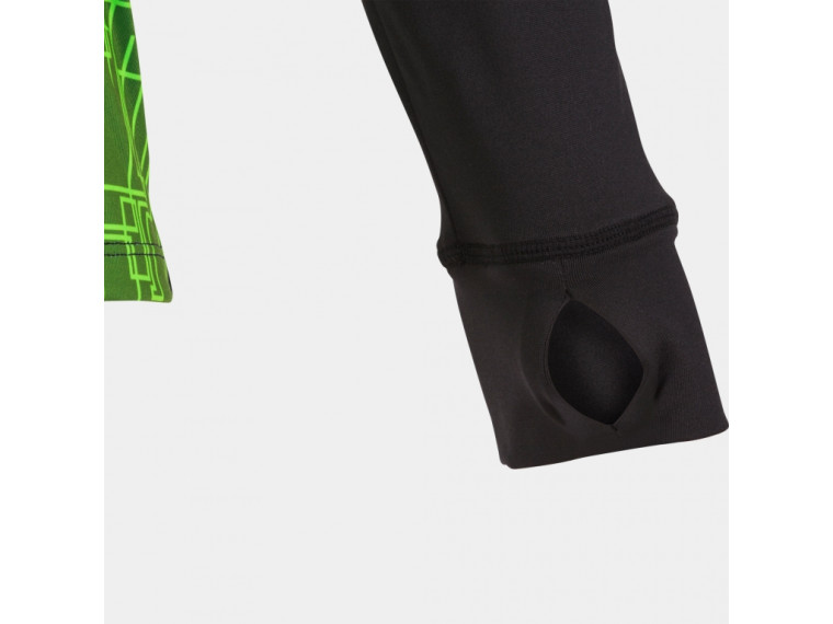 Bluza treningowa ocieplana CZARNO - KIWI z pół-zamkiem dziewczęca (nr kat. 901527.117)