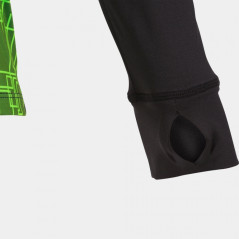 Bluza treningowa ocieplana CZARNO - KIWI z pół-zamkiem dziewczęca (nr kat. 901527.117)